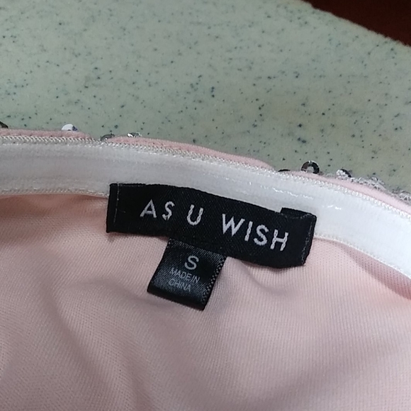 As U Wish Strapless Sequined Dress - Picture 2 of 3